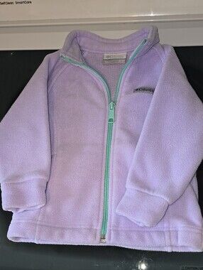 12-18 Month Columbia Lavender Fleece Jacket with Mint Zipper